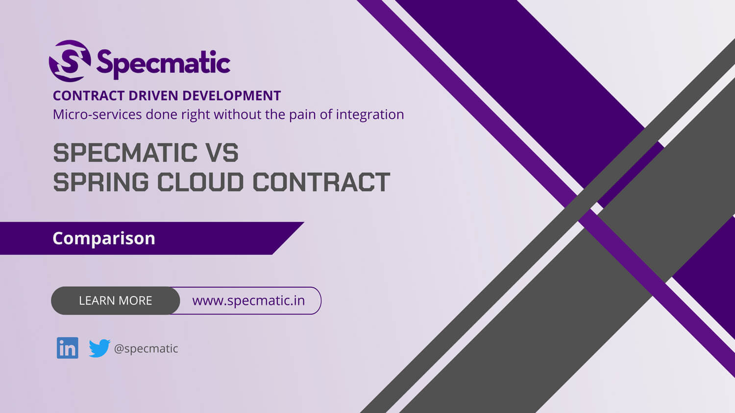 Comparison: Specmatic vs Spring Cloud Contract - Specmatic