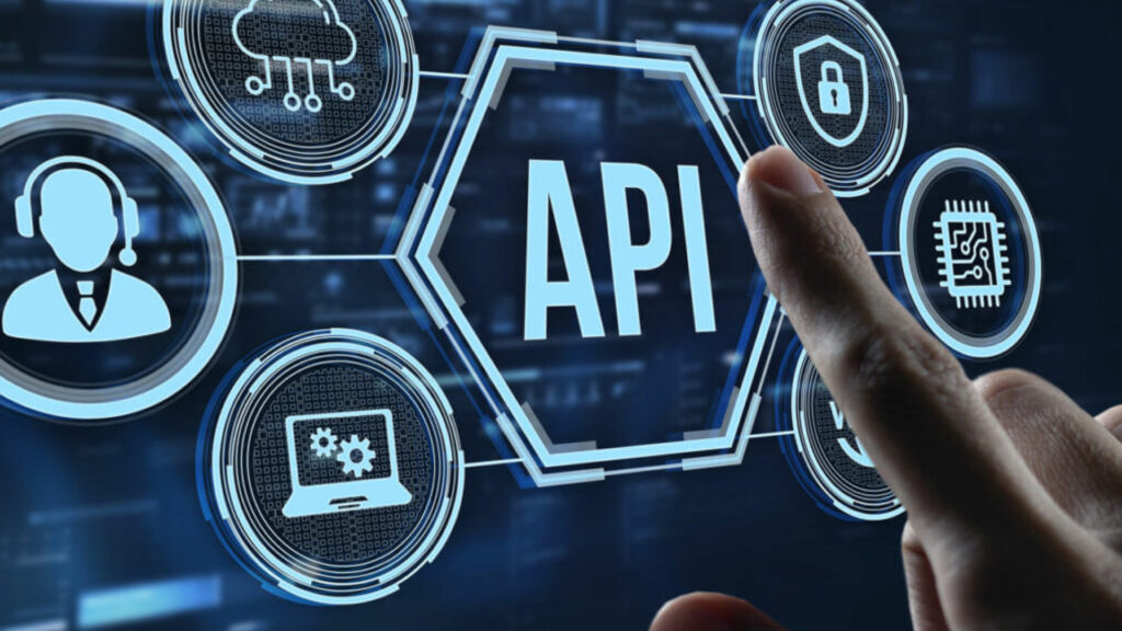 A hand points at an API icon during a real-world adoption journey of contract-driven development.